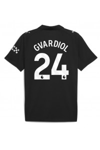 Manchester City Josko Gvardiol #24 Fotballdrakt Borte Klær 2025-26 Korte ermer